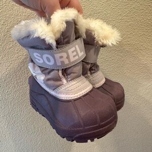 Sorel Toddler Snow Boots Faux Fur Insulated Waterproof Size 7